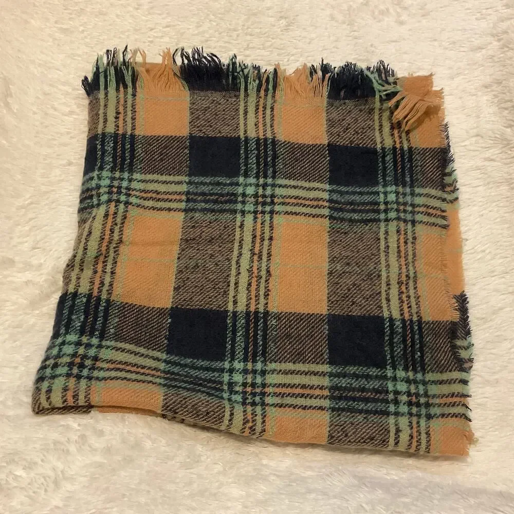 Aerie‎ Large Plaid Soft Blanket Scarf - NEW Warm Winter Accessories